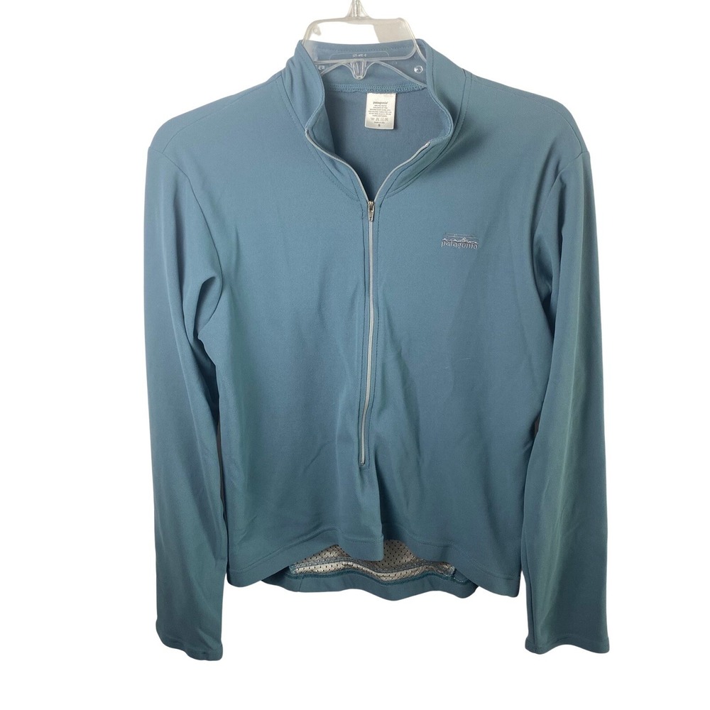 Patagonia Women's S 3/4 Zip Pullover Jacket Back Pocket Running Cycling Top Fast